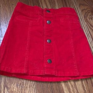 Pretty Red velvet skirt !